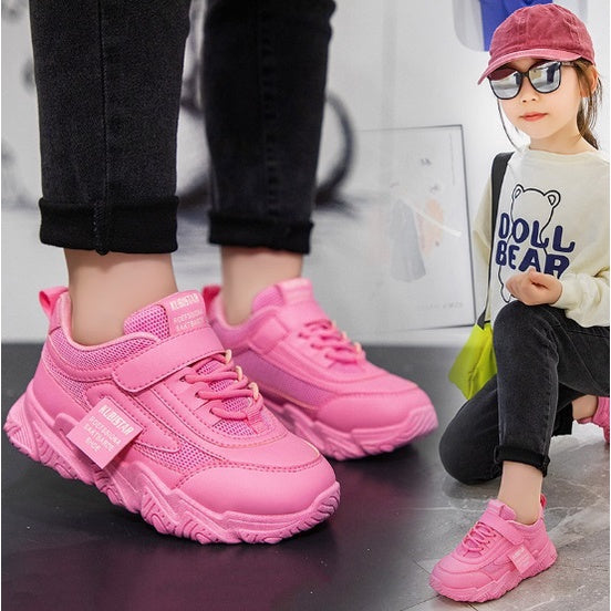 Sepatu JEANN Sneakers Import Anak Perempuan Non LED Size 26-37 Usia 2-10 Tahun