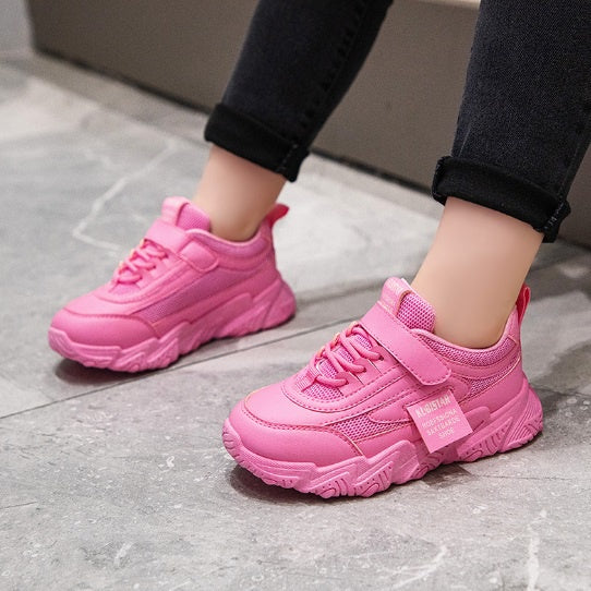 Sepatu JEANN Sneakers Import Anak Perempuan Non LED Size 26-37 Usia 2-10 Tahun