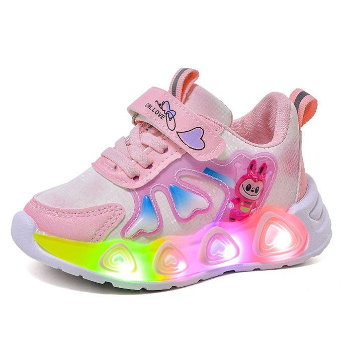 Sepatu LABUBU LAND Sepatu LED Anak Perempuan Import 21-30 Usia 1-5Tahun
