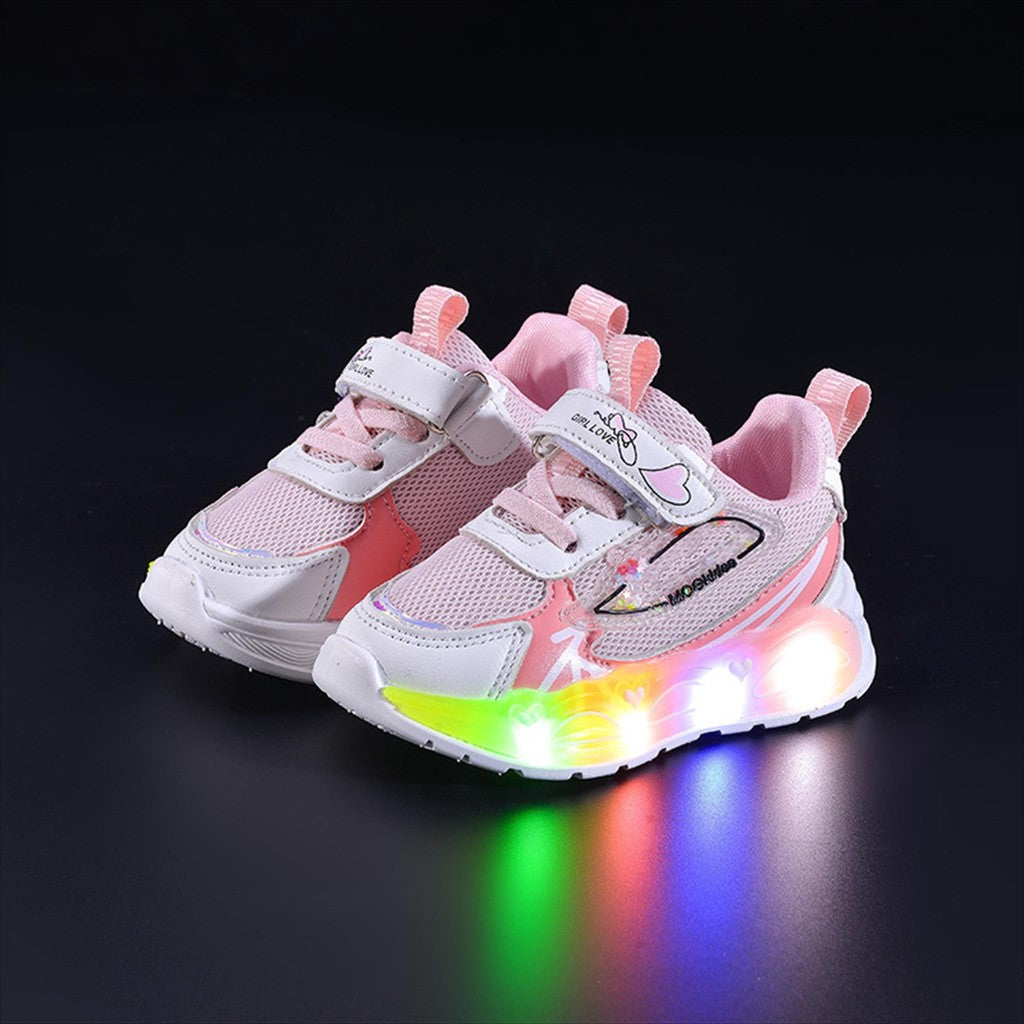 Sepatu SHEN Sepatu LED Anak Perempuan Import 21-30 Usia 1-5 Tahun