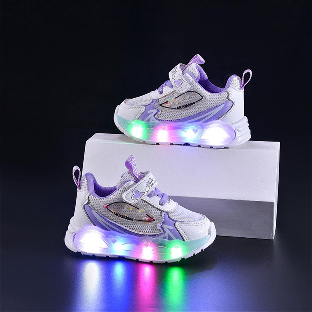 Sepatu SHEN Sepatu LED Anak Perempuan Import 21-30 Usia 1-5 Tahun