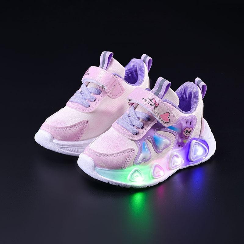 Sepatu LABUBU LANDER Sepatu LED Anak Perempuan Import 21-30 Usia 1-5 Tahun