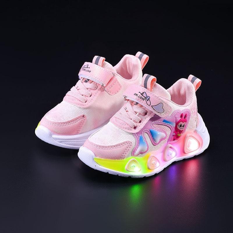 Sepatu LABUBU LANDER Sepatu LED Anak Perempuan Import 21-30 Usia 1-5 Tahun
