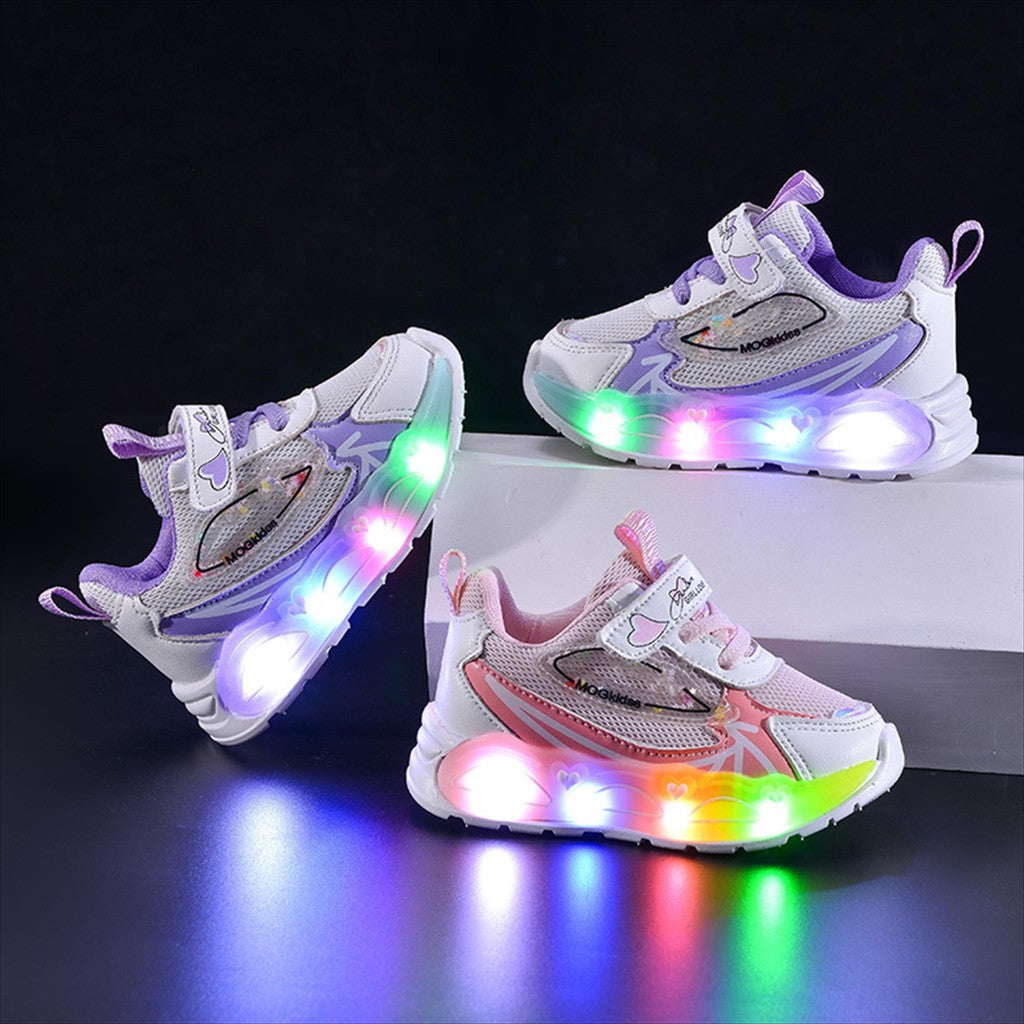 Sepatu SHEN Sepatu LED Anak Perempuan Import 21-30 Usia 1-5 Tahun