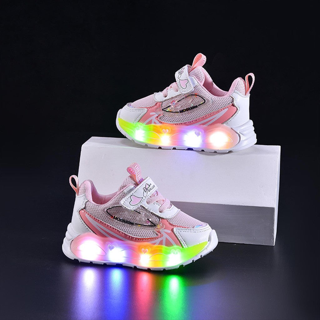 Sepatu SHEN Sepatu LED Anak Perempuan Import 21-30 Usia 1-5 Tahun